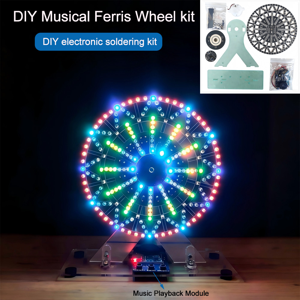 Learn Diy Electronics - Diy electronic kits LED-Lit Musical Ferris