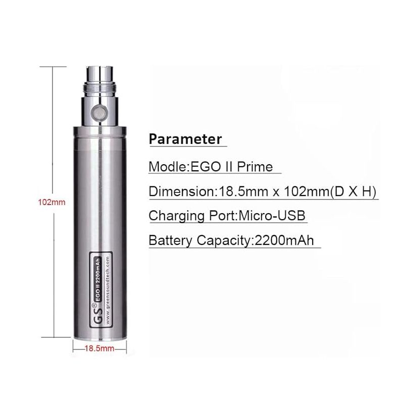 GS eGo II Prime Passthrough 22 - Diy Vape Electronics review and price