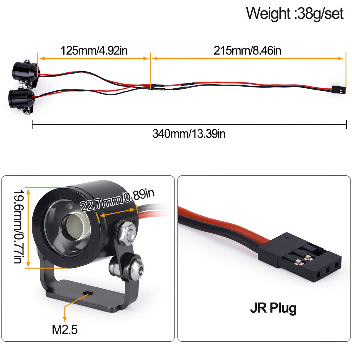 RC Car LED Light Headlight Spo - Diy Rc Electronics review and price