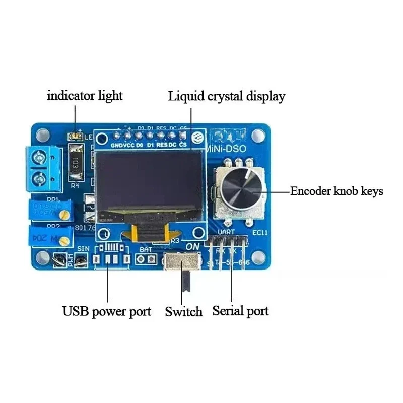 STC8K8A Microcontroller Kit DI - Oscilloscope Dso Mini review and price