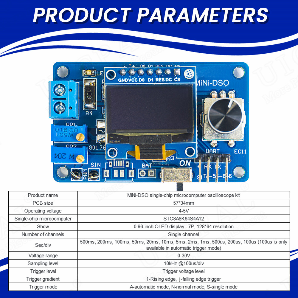 DIY Mini Digital Oscilloscope  - Oscilloscope Dso Mini review and price
