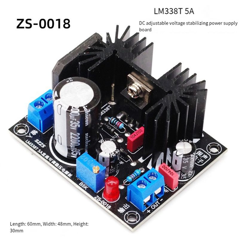 LM338 5A Output Adjustable Lin - Diy Electronics Supplies review and price