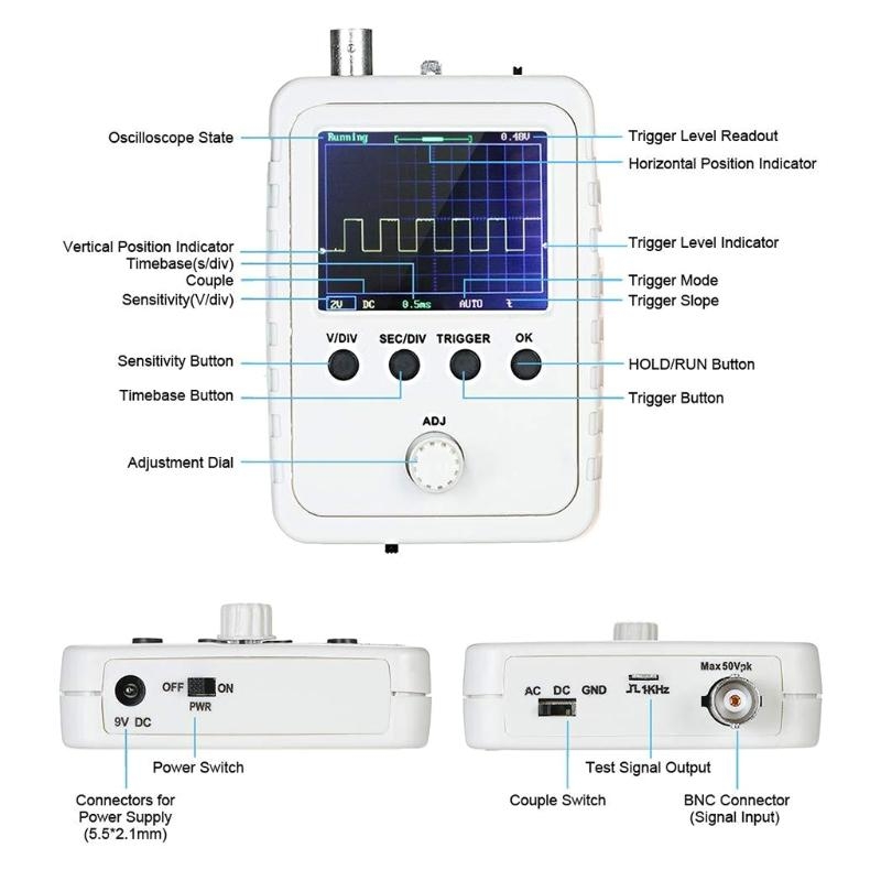 Portable TFT Digital Mini Osci - Oscilloscope Dso Mini review and price