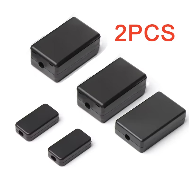 2PCS Plastic Waterproof Black  - Diy Electronics Supplies review and price