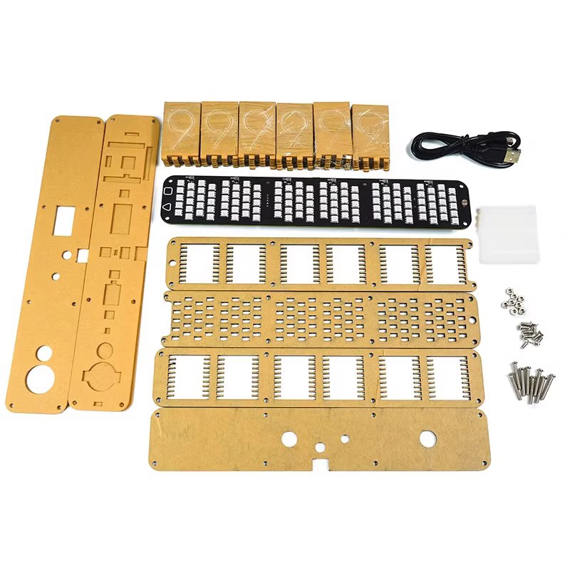Glow Tube Clock Kit DIY Electr - Diy Electronics Table review and price