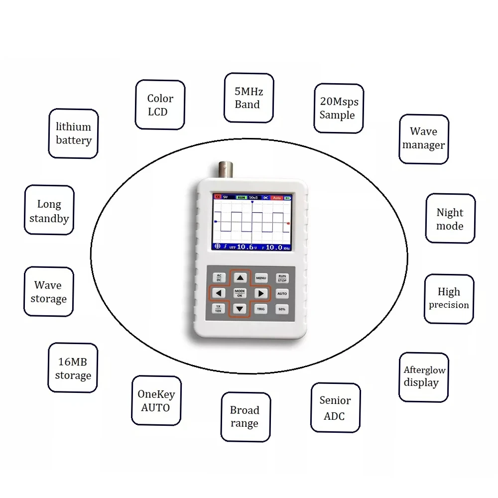 USB Handheld Mini Portable 5M  - Oscilloscope Dso Mini review and price