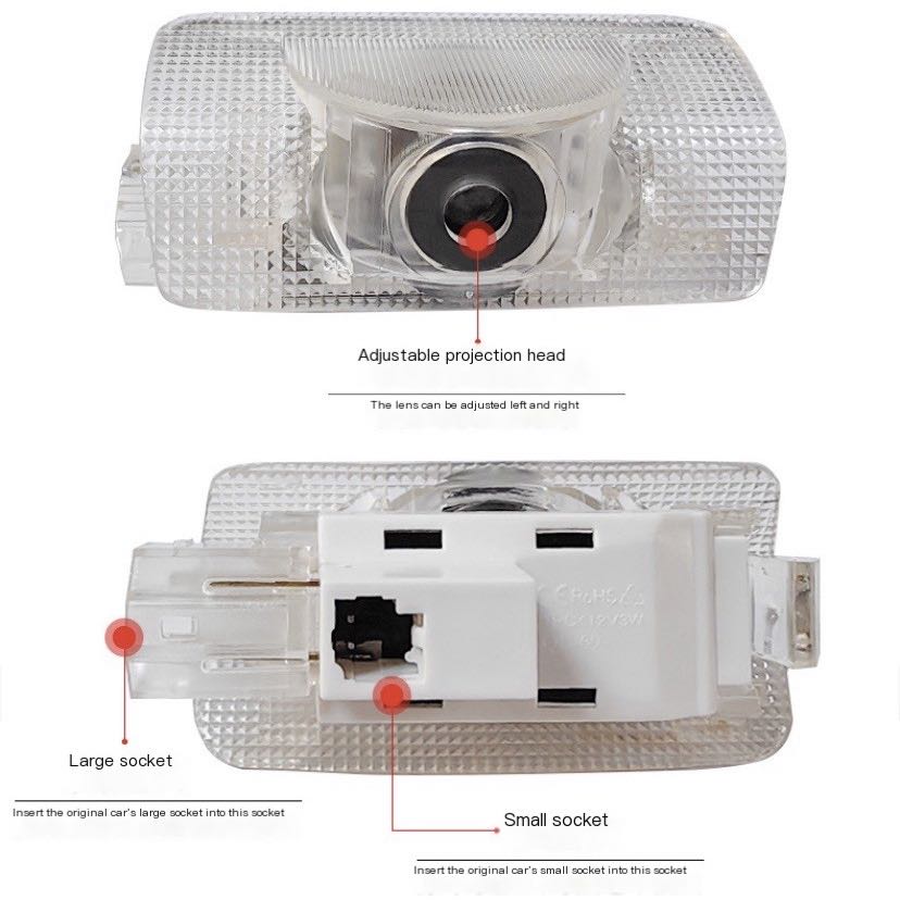 2Pcs LED Projector Lamp Car Do - Diy Rc Electronics review and price