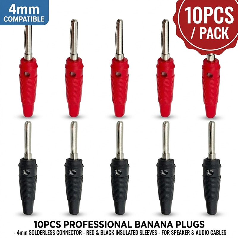 10pcs 4mm Banana Plugs Connect - Diy Electronics Audio review and price