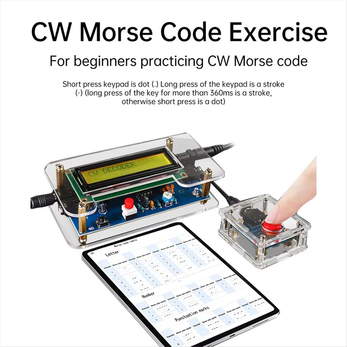 HDL DC9V CW Morse Code Decoder - Diy Electronics Audio review and price